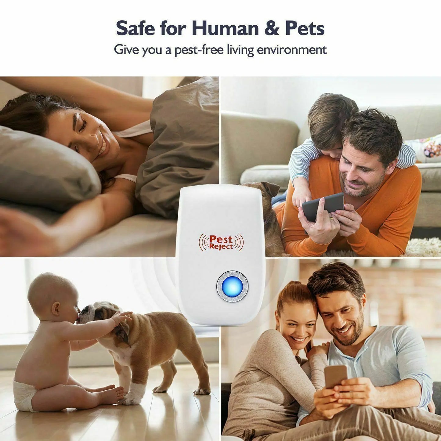 Squirrel Repellent Ultrasonic Unit with Adaptive Tones and Weather-Resistant Case Veldora