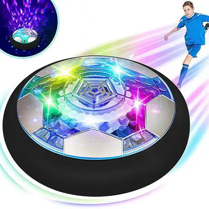 Hover Soccer Ball with Soft Bumper and Rechargeable LED Lights, Indoor Glide Toy for Kids Veldora
