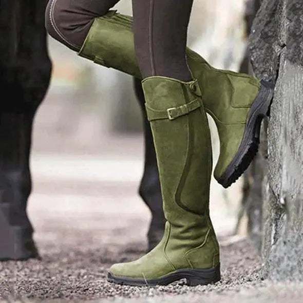 Women's Water-Resistant Boots with Insulated Shaft and High-Grip Outsole, Removable Insole Veldora