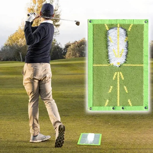 Golf Impact Mat with Instant Divot Feedback and Durable Practice Surface, Includes Stake Veldora