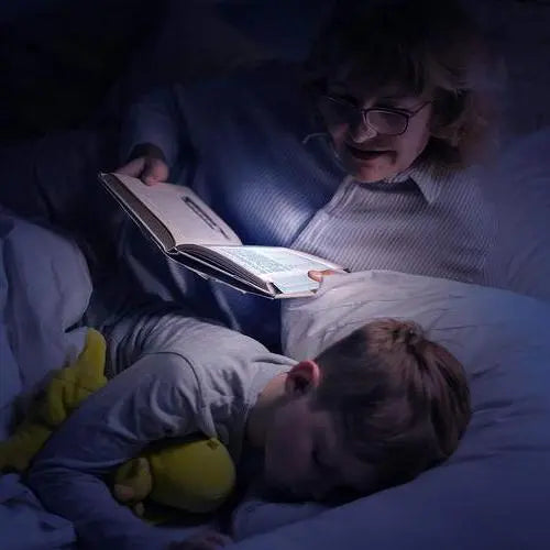Book Light with Slim Flat LED Panel and Rechargeable USB Bookmark, Adjustable Brightness Veldora