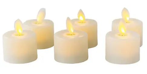 Flameless LED Candles with Remote Control and Realistic Flicker, Set of 6 Veldora