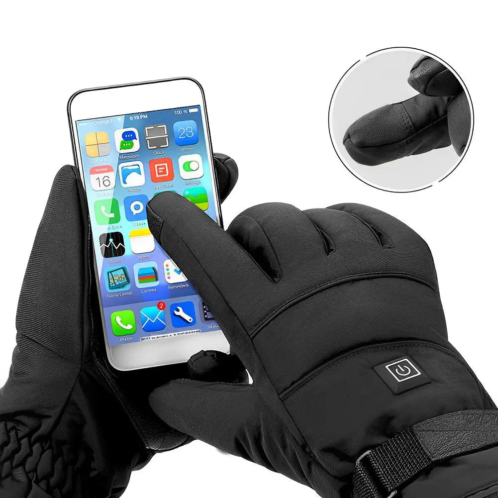 Rechargeable Heated Gloves with Rapid Heating and Removable Battery Pack, Water Resistant Veldora