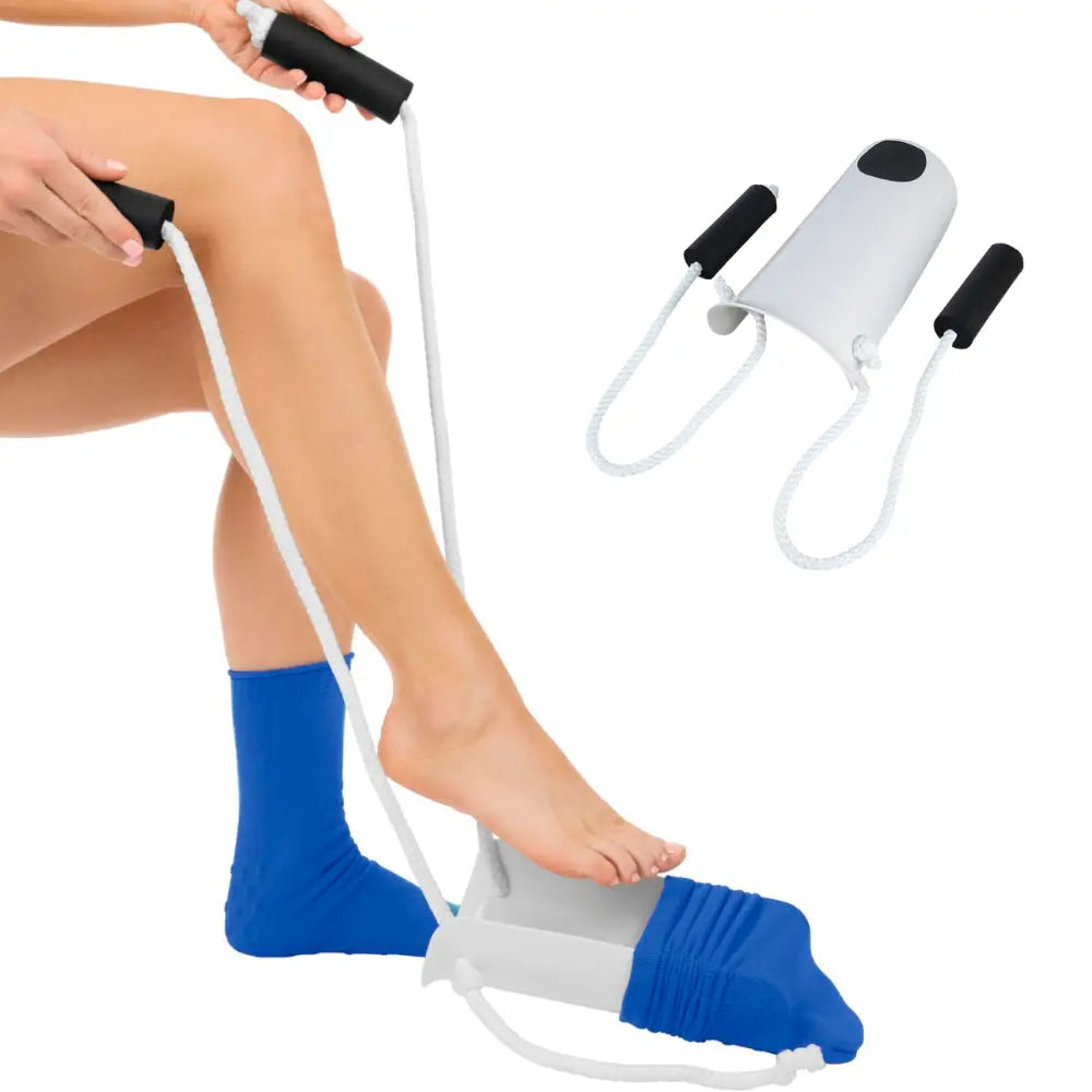 Sock Aid with Ergonomic Handle and Non-Slip Grip, Travel-Friendly 24-Inch Dressing Tool Veldora