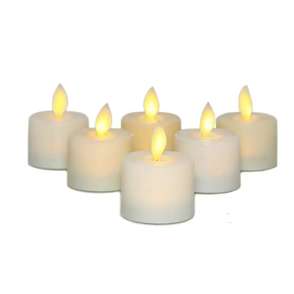 Flameless LED Candles with Remote Control and Realistic Flicker, Set of 6 Veldora