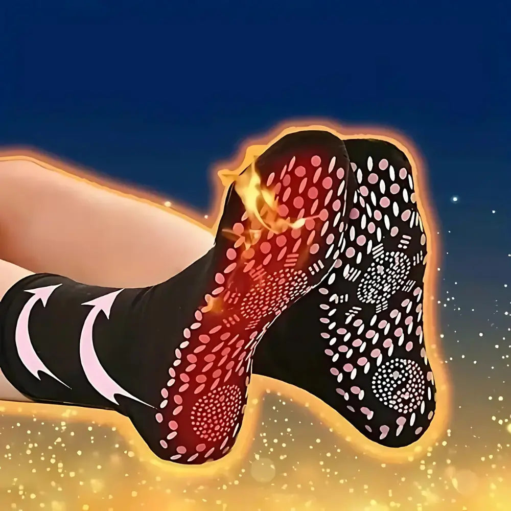Heated Socks with Rechargeable Battery Pack and Adjustable Heat Levels, 5 Pairs Veldora