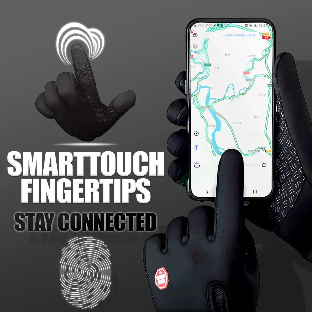 Waterproof Winter Gloves with Touchscreen Fingertips and Textured Silicone Grip, Insulated Veldora