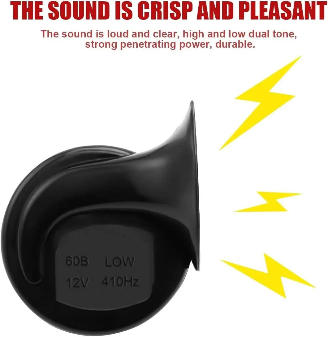 Train Horn with Dual Tone Alert and Weatherproof Housing, Universal 12V Mount Veldora
