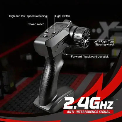 RC Drift Car with Four-Wheel Drive and Integrated LED Lights, Rechargeable Battery Veldora