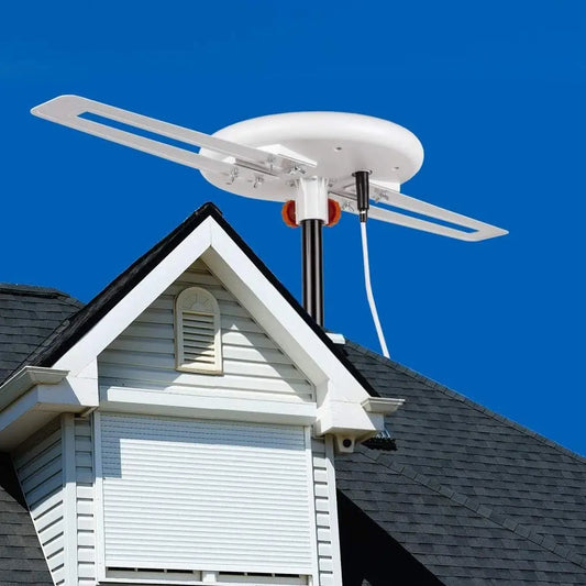 HDTV Antenna with Omnidirectional Reception and Adaptive Signal Processing, 40ft Coaxial Veldora