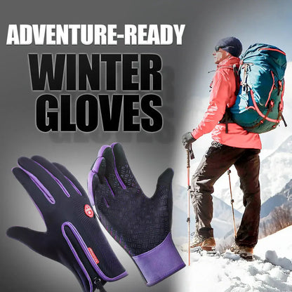 Waterproof Winter Gloves with Touchscreen Fingertips and Textured Silicone Grip, Insulated Veldora