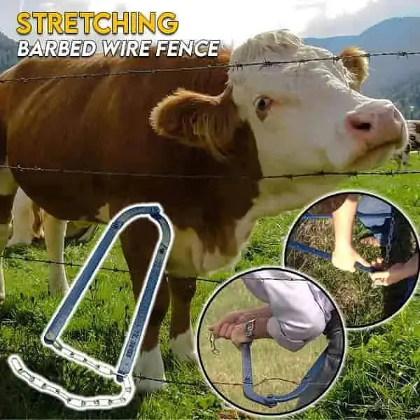 Fence Repair Tool with Single-Person Tensioning and Secure Wire Clamp, 48cm Metal Veldora