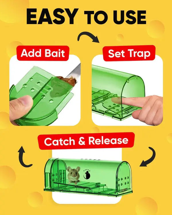 4-Pack Mouse Traps, Effective Rodent Control Solution vanistore-store