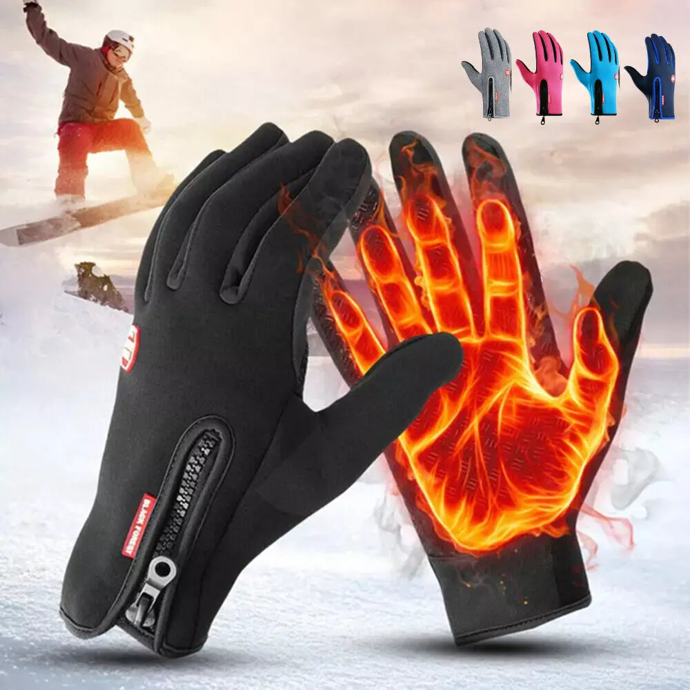 Heated Winter Gloves with Touchscreen Fingertips and Non-Slip Grip, Windproof Insulation Veldora