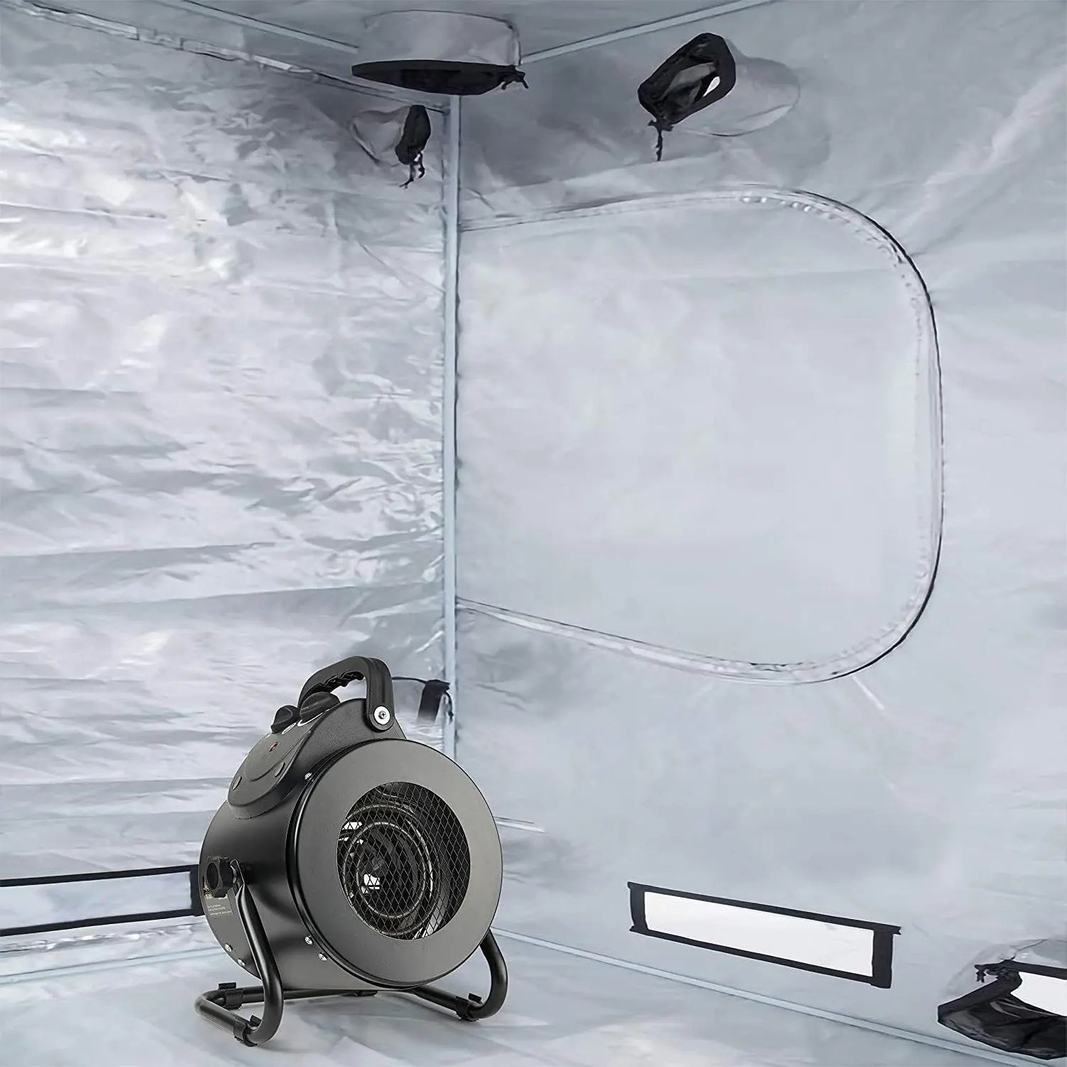 Greenhouse Space Heater with Water-Resistant Design and Steel Coil, 1500W for 160 Sq Ft Veldora