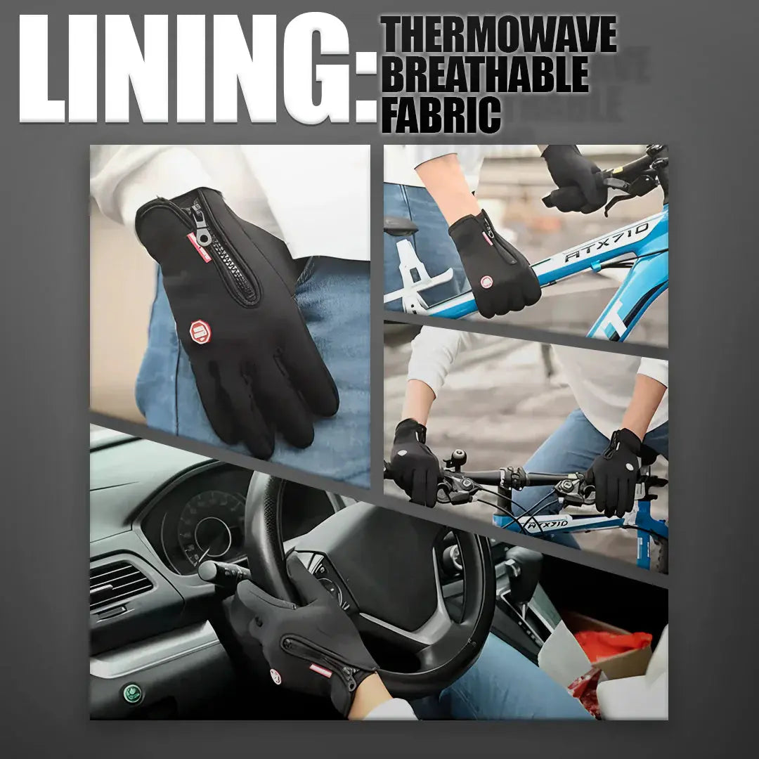Waterproof Winter Gloves with Touchscreen Fingertips and Textured Silicone Grip, Insulated Veldora