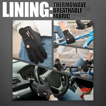 Waterproof Winter Gloves with Touchscreen Fingertips and Textured Silicone Grip, Insulated Veldora