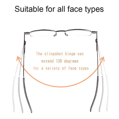 Folding Reading Glasses with Ultra Compact Fold and 90 Degree Spring Hinge, Slim Case Veldora
