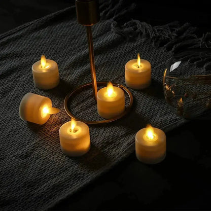 Flameless LED Candles with Remote Control and Realistic Flicker, Set of 6 Veldora