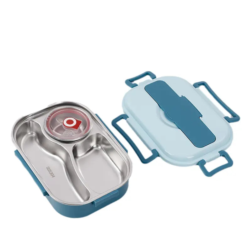 Insulated Lunch Box with Stainless Steel Bowl and Leak-Resistant Lid, 3-4 Compartments Veldora
