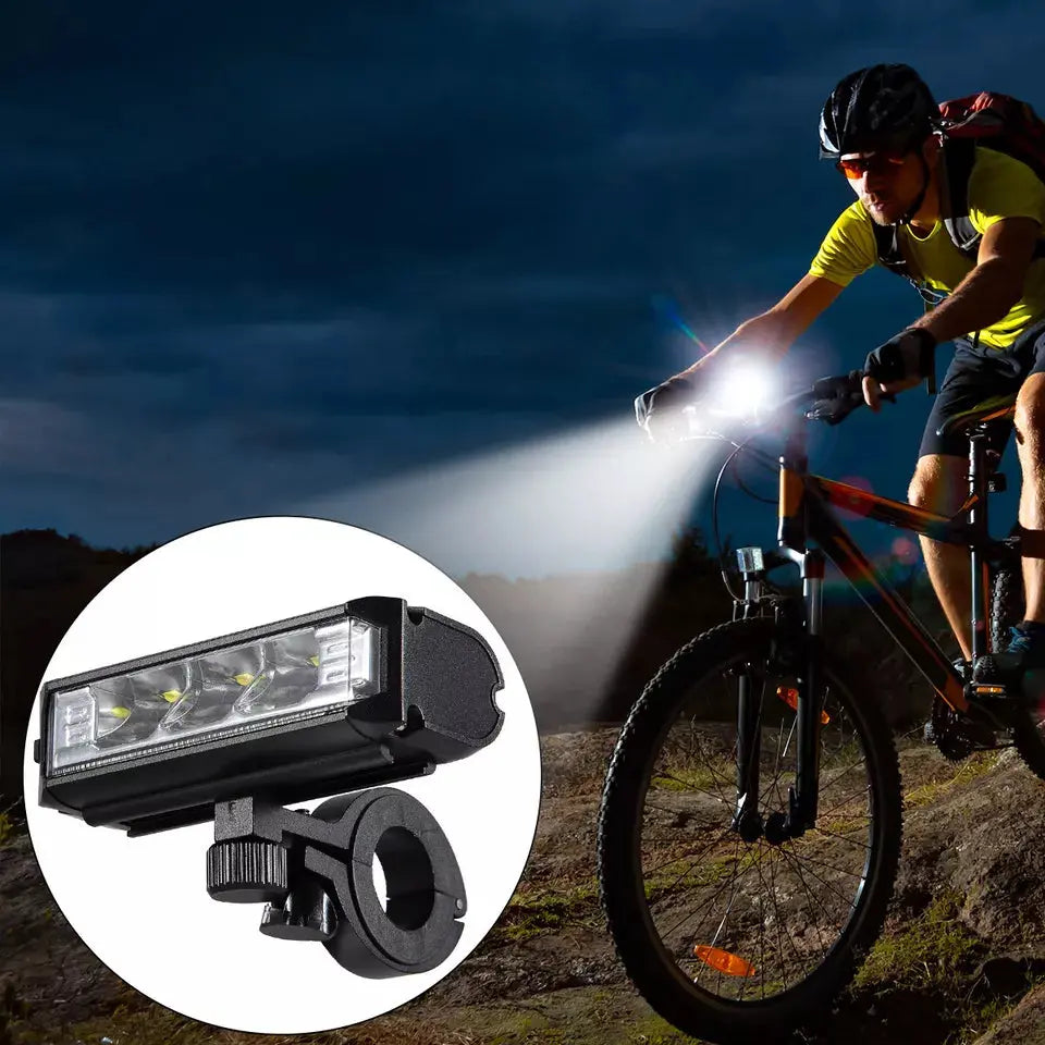 LED Bike Light with USB-C Rechargeable and Quick-Attach Mount, Weather-Resistant Veldora