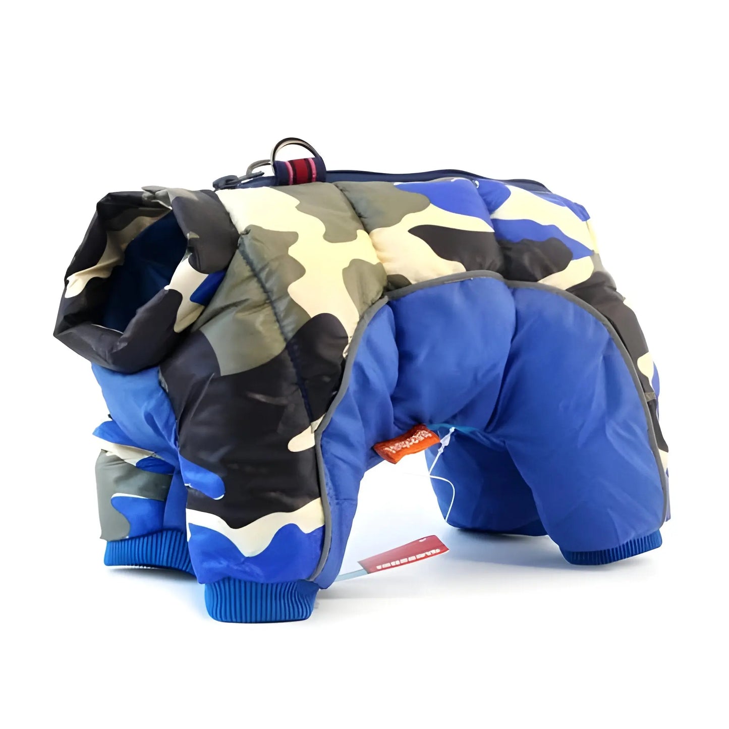 Dog Coat with Water-Resistant Shell and Synthetic Fill, Back Zip, Reflective Trim Veldora