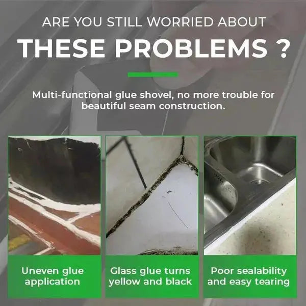 Caulk Removal Tool with Stainless Scraper and Triangular Smoothing Blade, Soft Grip Handle Veldora