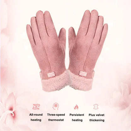 Heated Gloves with 5000mAh Battery and 3 Heat Levels, Touchscreen Compatible Veldora