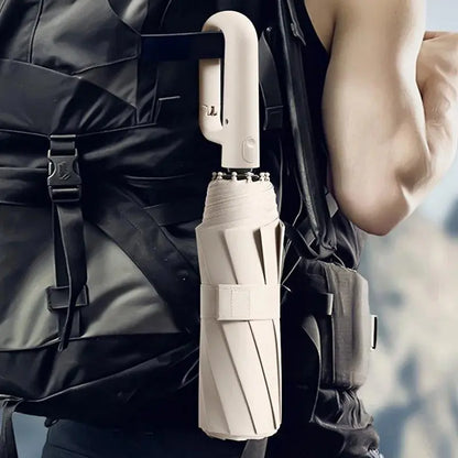 Compact Umbrella with Wind-Resistant Frame and One-Touch Open, Water-Repellent Canopy Veldora