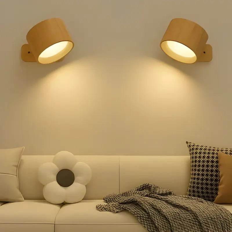 Magnetic Rechargeable Wall Light with 360-Degree Rotation and Touch Controls, USB-C Veldora