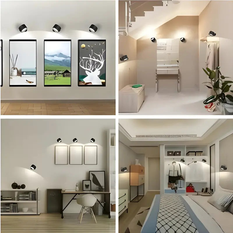 Magnetic Rechargeable Wall Light with 360-Degree Rotation and Touch Controls, USB-C Veldora