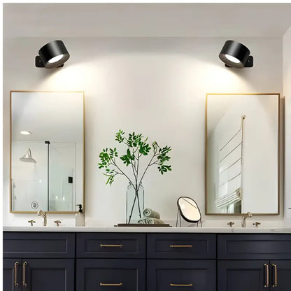 Magnetic Rechargeable Wall Light with 360-Degree Rotation and Touch Controls, USB-C Veldora