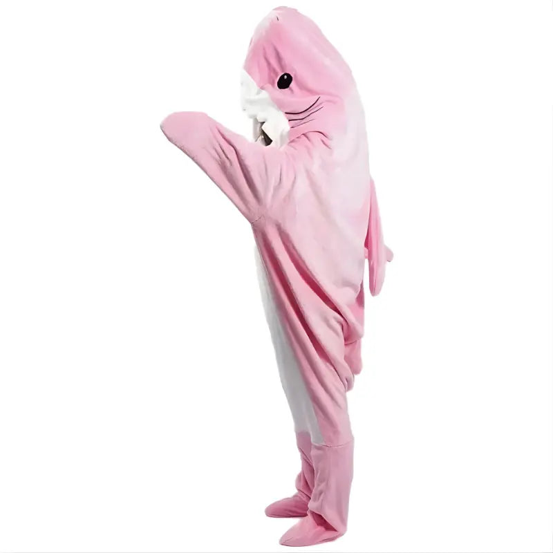 Shark Hoodie Blanket with Plush Flannelette, Roomy Fit and Full Leg Coverage Veldora