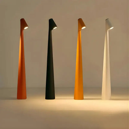 Minimalist Table Lamp with Stepless Dimming and USB-C Rechargeable, Adjustable Color Temp Veldora