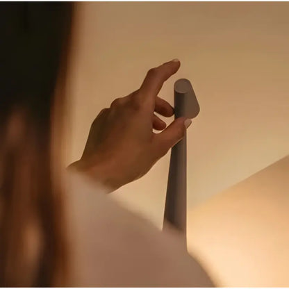 Minimalist Table Lamp with Stepless Dimming and USB-C Rechargeable, Adjustable Color Temp Veldora