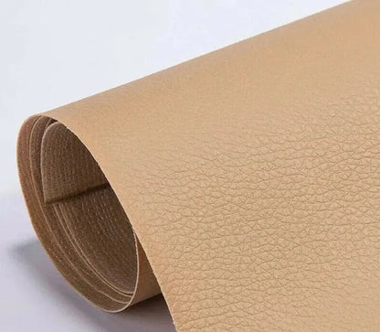 Leather Repair Sheet Self-Adhesive Cuttable PU Patch for Sofas, Car Seats Veldora