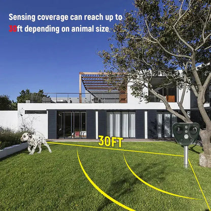 Solar Powered Ultrasonic Bird Repeller vanistore-store