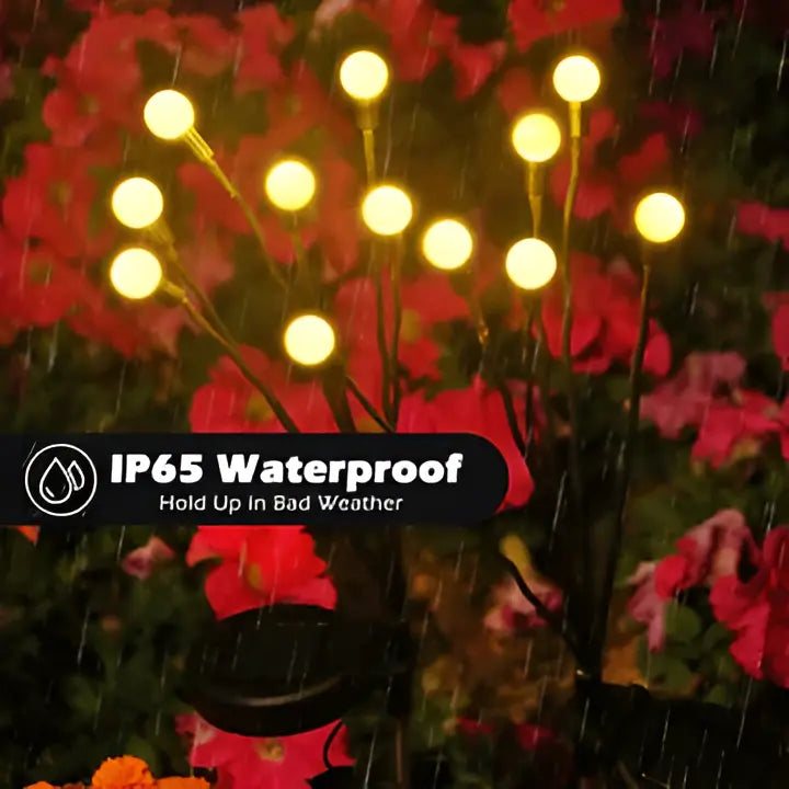 Garden Solar Lights with Firefly Motion and Warm White LEDs, Weather-Resistant Veldora