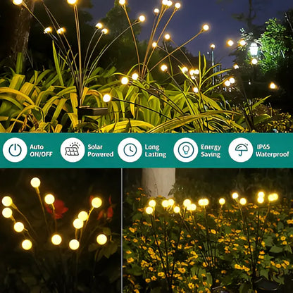 Garden Solar Lights with Firefly Motion and Warm White LEDs, Weather-Resistant Veldora