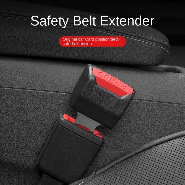 Seat Belt Extender with Secure Locking and Reinforced Metal Core, 2-Pack Veldora