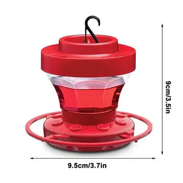 Hummingbird Feeder with Ant Moat and Eight Feeding Ports, 16 Oz Capacity Veldora