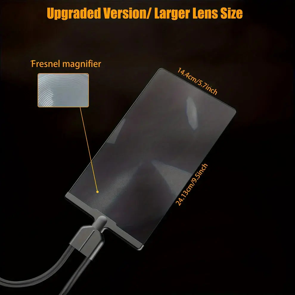 Flexible Neck Magnifier with Wide Optical Lens and Clamp Base, Portable Hands-Free Reader Veldora