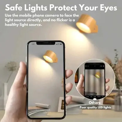 Magnetic Rechargeable Wall Light with 360-Degree Rotation and Touch Controls, USB-C Veldora