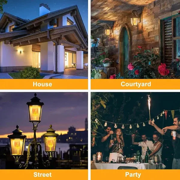 Transform Your Space - LED Flame Effect Light Bulb, 3 Modes, 9 Watts, Warm Glow for Cozy Atmosphere vanistore-store