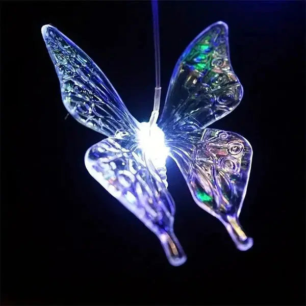 Solar Wind Chimes Outdoor Waterproof, LED Color Changing Butterfly, Dragonfly, Hummingbird Lights, Perfect for Garden vanistore-store