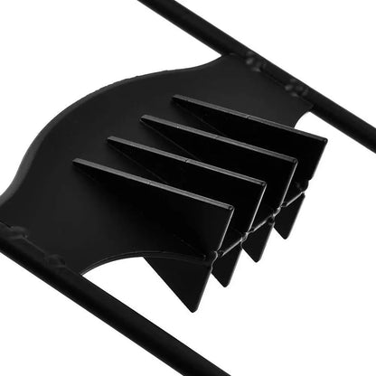 Manual Log Splitter with Fixed Wedge and Rounded Carry Handle, Cast Iron Construction Veldora