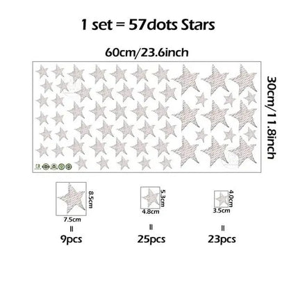 Adorable Cartoon Teddy Bear Sleeping on Moon & Stars Wall Stickers: Perfect Baby Room Decor vanistore-store