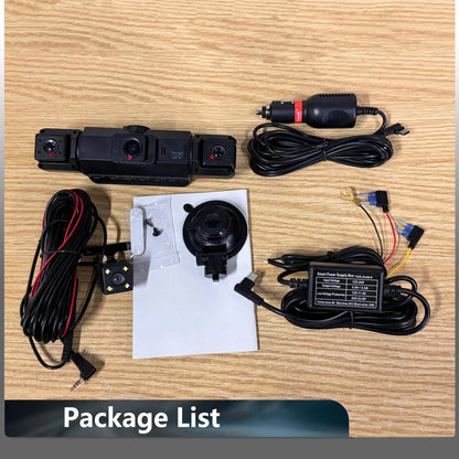 Four-Channel Dash Cam with Night Vision and WiFi App Live View, Front 1080P 170° Veldora