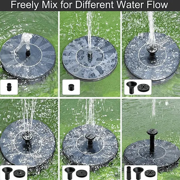 Efficient Solar Garden Fountain | Eco-Friendly Waterfall Fountain for Outdoors | 4-Mode Mini Solar Fountain vanistore-store
