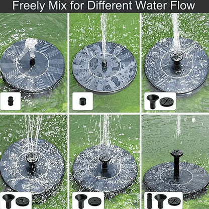 Efficient Solar Garden Fountain | Eco-Friendly Waterfall Fountain for Outdoors | 4-Mode Mini Solar Fountain vanistore-store